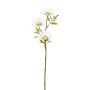 Künstlicher Margeritenzweig x 3 44cm Blütenkopf Ø 7cm, weiß