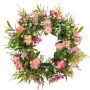 Künstlicher Margeritenkranz 30cm, rosé