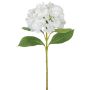 Künstliche Hortensie 69cm Blütenkopf Ø 18cm, weiß