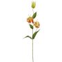 Künstliche Gloriosa 3-fach 105cm Blütenkopf Ø 9cm, gelb-orange