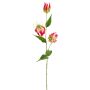 Künstliche Gloriosa 3-fach 105cm Blütenkopf Ø 9cm, rosenholz