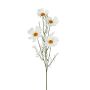 Künstliche Cosmea x 4 60cm Blütenkopf Ø 5,5/8cm, weiß