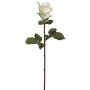 Künstliche Teerose 60cm Blütenkopf Ø 6cm, weiß-rosé