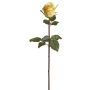 Künstliche Teerose 60cm Blütenkopf Ø 6cm, gelb