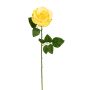 Künstliche Galarose 58cm Blütenkopf Ø 8,5cm, gelb