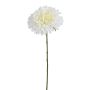 Künstliche Chrysantheme 63cm Blütenkopf Ø 13cm, elfenbein