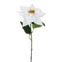Künstliche Velvet-Poinsettia 70cm Blütenkopf Ø 21cm, weiß