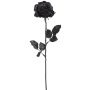 Künstliche G.-Rose 64cm Blütenkopf Ø 8,5cm, schwarz