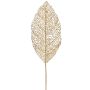 Künstliches G.-Skelettfunkienblatt 28cm, gold