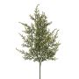 Künstlicher Zypressenzweig 17-fach 51cm, grün-weiß