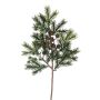 Künstlicher Lärchenzapfenzweig 8-fach 52cm, grün-braun