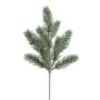 Künstlicher Tannenzweig x 10 44cm, grün-weiß