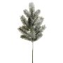 Künstlicher Schnee-Tannenzweig x 15 49cm, grün-weiß