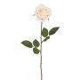 Künstliche Rose RE 62cm Blütenkopf Ø 9cm, elfenbein