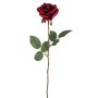 Künstliche Rose RE 62cm Blütenkopf Ø 9cm, burgund