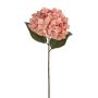 Künstliche Hortensie RE 68cm Blütenkopf Ø 20cm, altrosé
