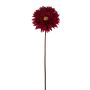 Künstliche Gerbera RE 63cm Blütenkopf Ø 12cm, burgund