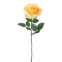 Künstliche Rose RE 63cm Blütenkopf Ø 13cm, gelb