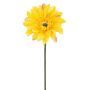 Künstliche Gerbera RE 66cm Blütenkopf Ø 12cm, gelb