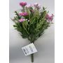 Künstlicher Wildblumenstrauß 7-fach 29cm, rosé-gelb