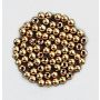 Wachsperlen metall 3mm, gold