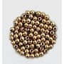 Wachsperlen metall 4mm, gold