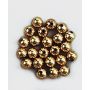 Wachsperlen metall 6mm, gold