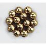 Wachsperlen metall 7mm, gold