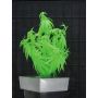 Hanfpflanze Marihuana 50 cm uv-grün