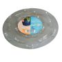 Runder Blumentopfuntersetzer DUNIK aus Kunststoff, outdoor, transparent, 2cm, Ø40cm