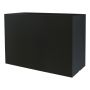 Rechteckiger Pflanzkasten NALTIS aus Kunststoff, outdoor, schwarz, 100x40x70cm
