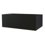 Rechteckiger Pflanzkasten NALTIS aus Kunststoff, outdoor, schwarz, 100x40x41cm