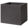 Blumentopf TALVEN aus Kunststoff, outdoor, schwarz, 50x50x50cm