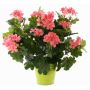 Kunstblume Geranie MIA auf Steckstab, rosa, 40cm, Ø5-8cm