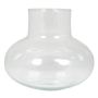 Deko Blumenvase bauchig AFRODITA, Glas, klar, 26cm, Ø28cm