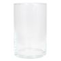 Blumen Zylinder Vase SANYA OCEAN aus Glas, transparent, 20cm, Ø12,5cm