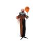 Halloween Dekoration Horror Clown MAMORUN, Luftballon, Bewegungs- Soundfunktion, LEDs, 80x40x170cm