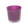 Pflanztopf ALENA aus Glas, dunkellila, 9,5cm, Ø11,5cm