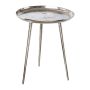 Aluminium Beistelltisch UMAIZA, silber, 45cm, Ø39cm