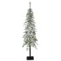Künstlicher Tannenbaum Hochstamm MOLDE DELUXE, beschneit, LEDs, 120cm, Ø20cm