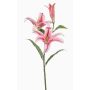 Künstliche Tigerlilie KRAWEL, Eco Collection, pink-rosa-weiß, 85cm, Ø21cm