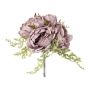 Künstlicher Blumenstrauß Pfingstrose DERMINA mit Farn, flieder, 30cm