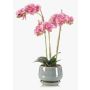 Kunstorchidee Phalaenopsis JOLANA im Keramiktopf, rosa, 45cm