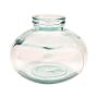 Blumenvase BRENDEN aus Glas, recycelt, klar, 20cm, Ø25cm