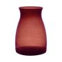 Deko Vase MAISIE, Glas, rot-klar, 20cm, Ø14cm