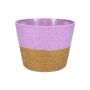 Blumenkorb NERIONKO DUO, lila-natur, 13cm, Ø15,5cm