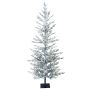 Kunstbaum Tanne LILLESAND SPEED DELUXE, beschneit, LEDs, 150cm, Ø65cm