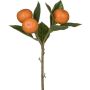 Kunstzweig Mandarine SHARLEEN mit Früchten, orange, 25cm