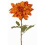 Dahlie künstlich PHILLIPPA, Eco Collection, orange-gelb, 65cm, Ø15cm