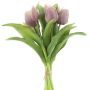 Künstlicher Tulpenstrauß Mix LONA, helllila, 30cm, Ø20cm